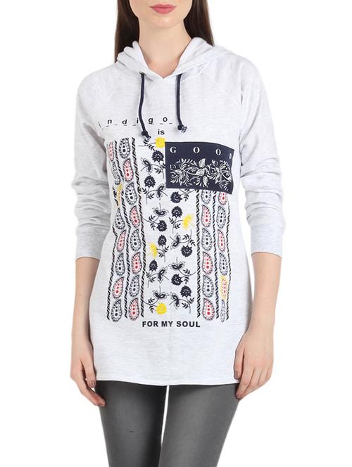 grey fleece long pullover - 12984443 - Very Small Image - 1