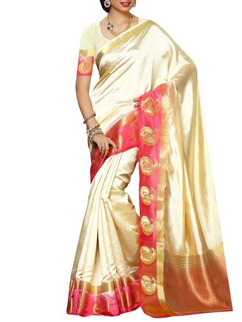 gold border mysore silk saree - 12985125 - Very Small Image - 1