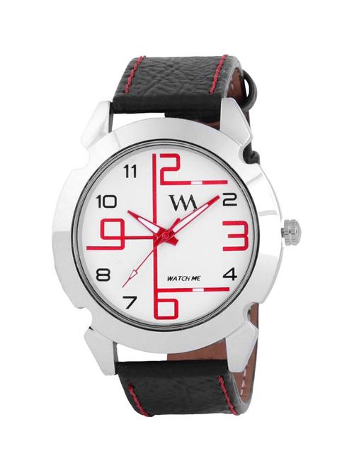 watch me red men genuine leather swiss wrist watch watch me-0070-rx - 12986951 - Very Small Image - 1
