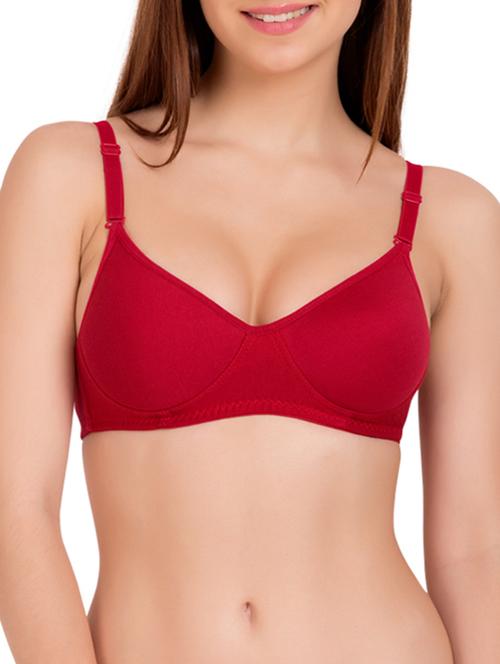 red cotton tshirt bra - 12988052 - Very Small Image - 1