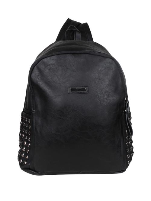 black synthetic leather backpack - 12992632 - Very Small Image - 1