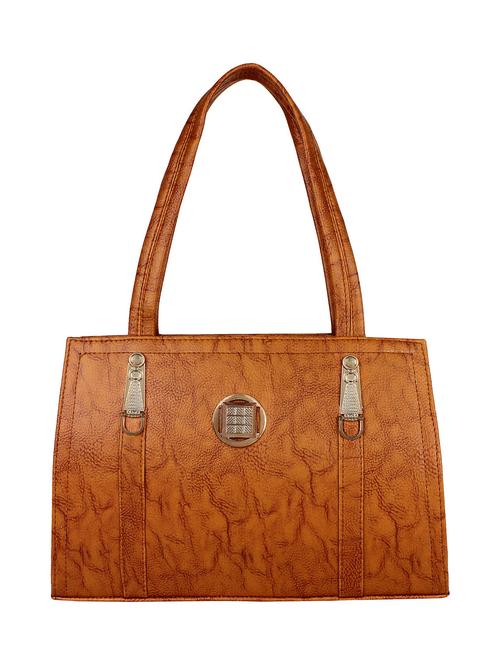 brown leatherette handbag - 12995401 - Very Small Image - 1