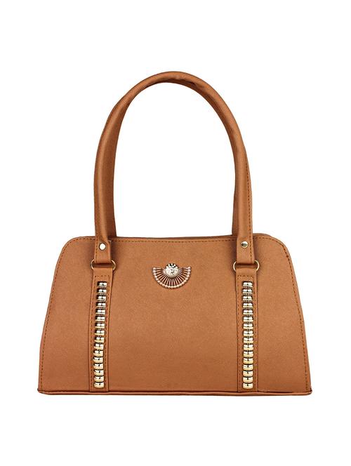 brown leatherette handbag - 12995406 - Very Small Image - 1