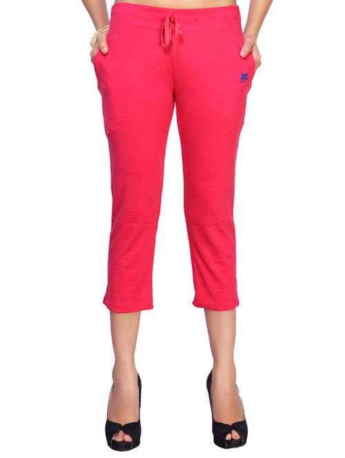 pink cotton capris - 12996595 - Very Small Image - 1