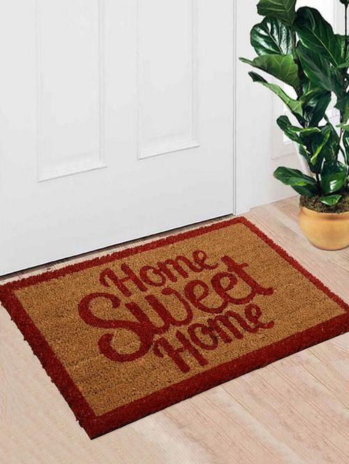 saral home premium quality heavy duty coir mat -40x60 cm - 12996808 - Very Small Image - 1