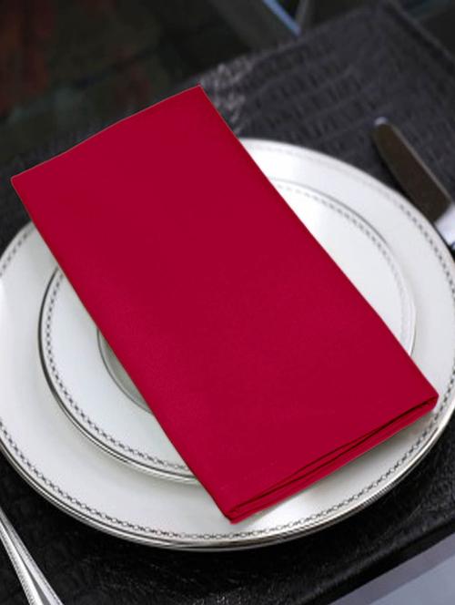 lushomes rasberry cotton plain 6 table napkins set (dinner napkins) - 12997998 - Very Small Image - 1