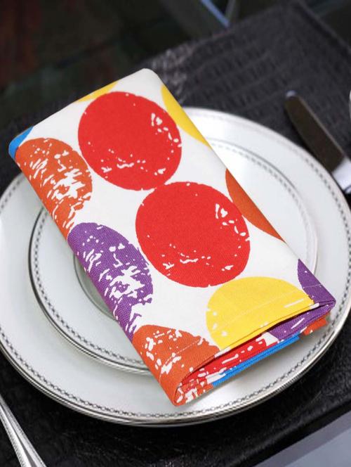 lushomes titac printed cotton 6 table napkins set (dinner napkins) - 12998015 - Very Small Image - 1