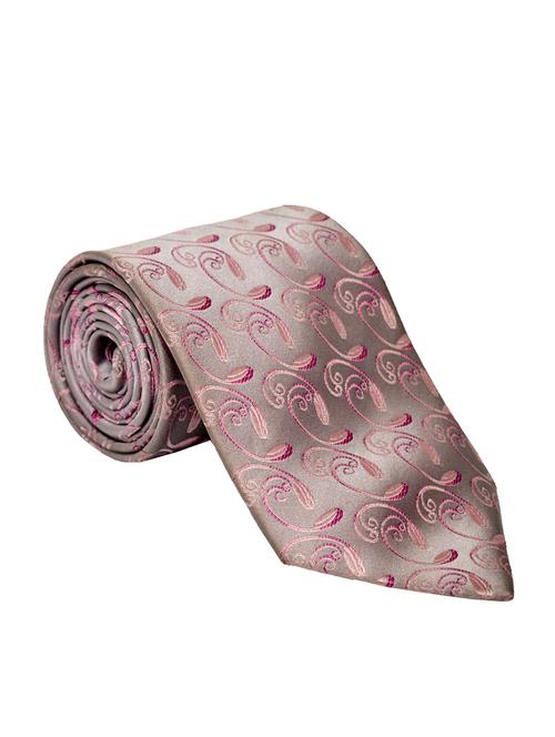 pink micro tie, pocket square and a pair of cufflinks - 12999715 - Very Small Image - 1