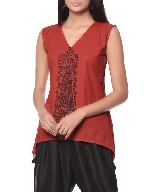 red cotton top - 12999758 - Very Small Image - 1