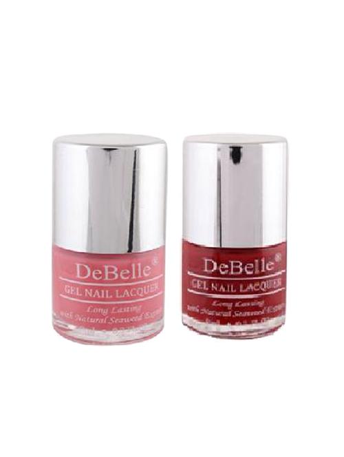 debelle nail polish( combo of 2 )(baby pink & maroon) - 13001827 - Very Small Image - 1