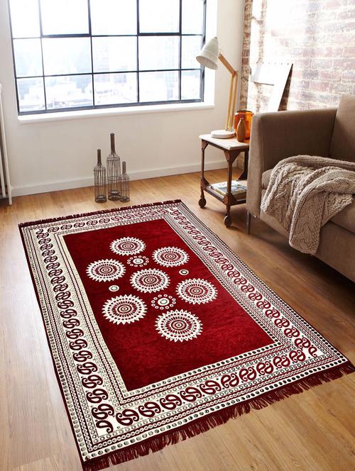 home sazz maroon chenille carpet traditional - 13002859 - Very Small Image - 1