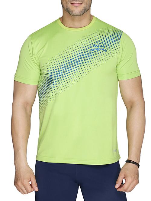 light green cotton printed t-shirt - 13004405 - Very Small Image - 1