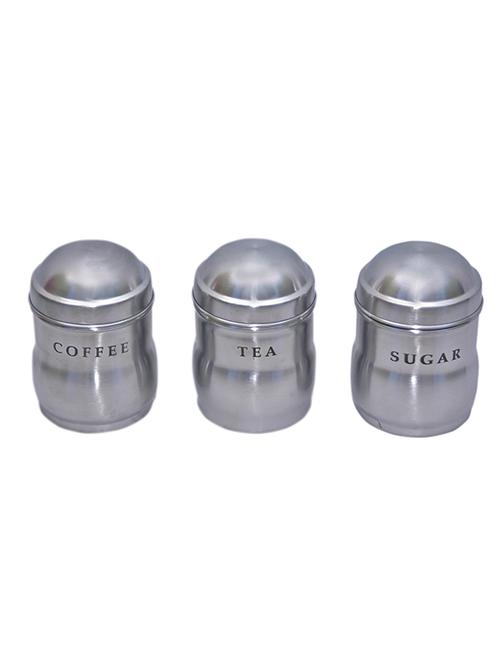 set of 3 tea, coffee and sugar maharaja canisters - 13005471 - Very Small Image - 1