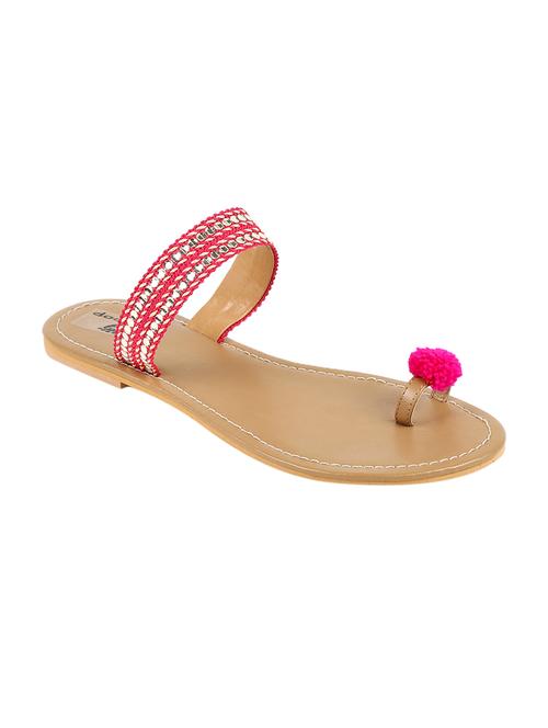 pink one toe  sandal - 13005917 - Very Small Image - 1