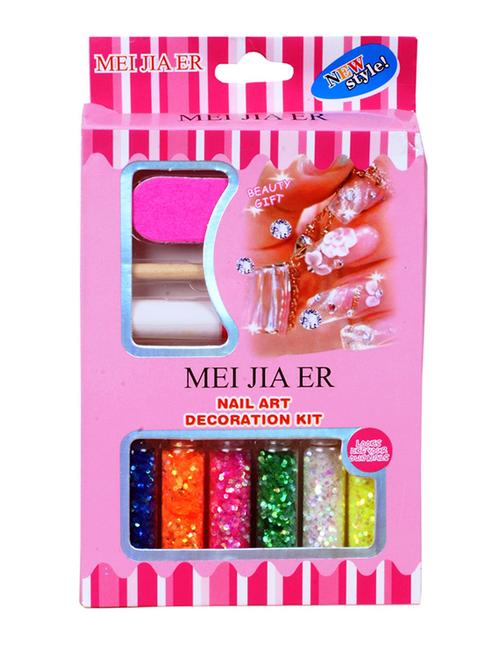 mei jia er nail art decortion kit (dot type) with glue stick - 13007144 - Very Small Image - 1