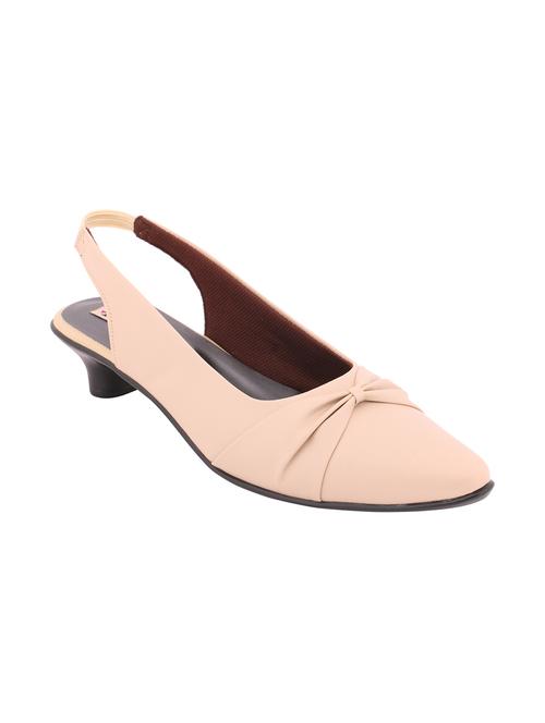 beige leather back strap sandals - 13008811 - Very Small Image - 1