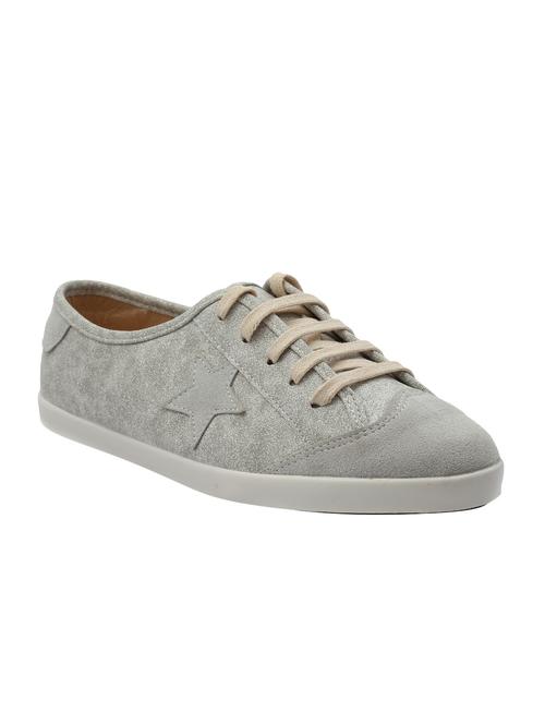 grey faux leather sneakers - 13009882 - Very Small Image - 1