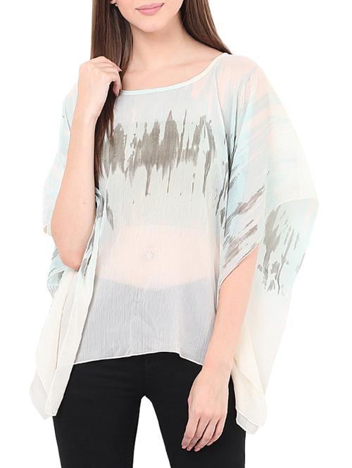 blue polyester kaftan - 13011467 - Very Small Image - 1