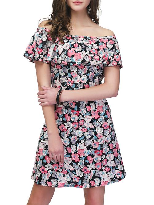  off shoulder floral a-line dress - 13014490 - Very Small Image - 1