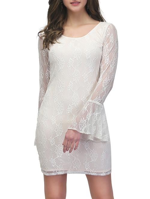 white lace bodycon dress - 13014495 - Very Small Image - 1