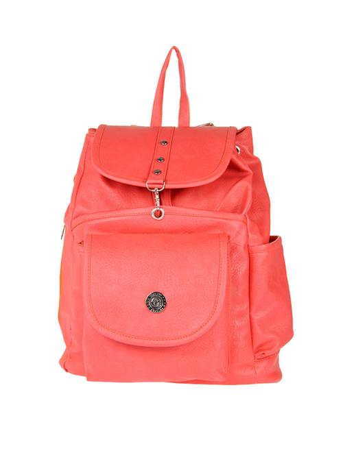pink leatherette backpack - 13019503 - Very Small Image - 1