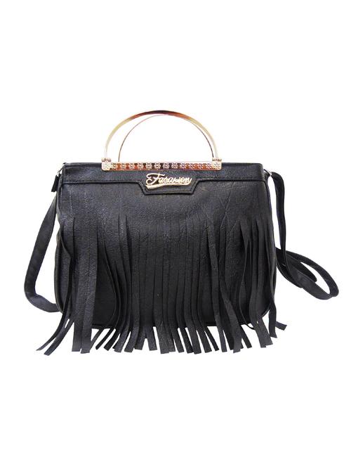 black leatherette sling bag - 13022349 - Very Small Image - 1
