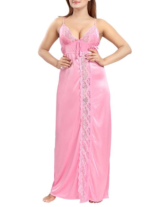 pink satin gown - 13023260 - Very Small Image - 1
