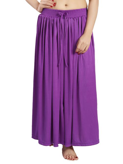 purple satin skirt - 13023273 - Very Small Image - 1