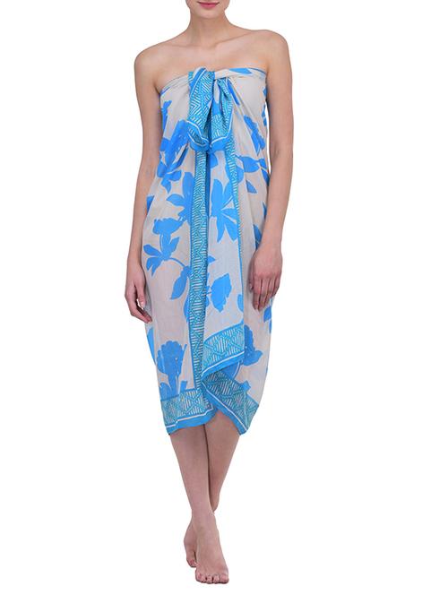 light blue polyester coverup - 13025036 - Very Small Image - 1