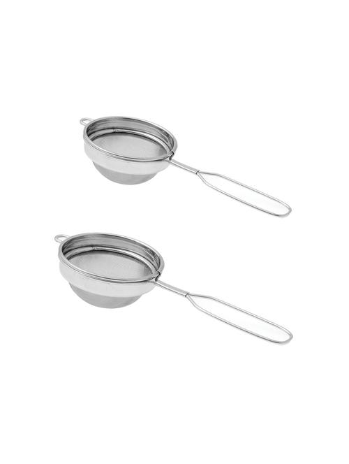 high quality stainless steel wire handle tea and coffee strainer. it includes 2 sizes of cup diameter i.e. size 9 cm and 9.5 cm - 13025403 - Very Small Image - 1
