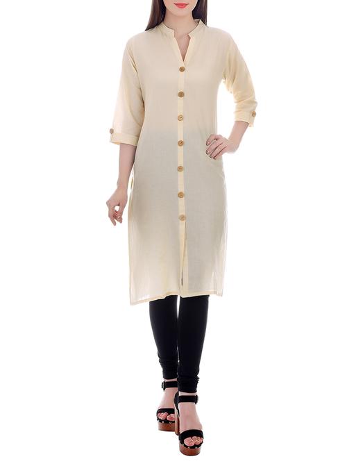 women's front slit kurta - 13025660 - Very Small Image - 1