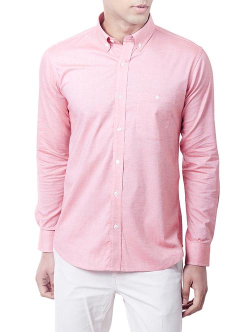 pink cotton casual shirt - 13027162 - Very Small Image - 1