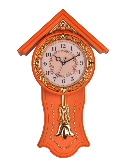 priya collections analog pendulum wall clock - 13027341 - Very Small Image - 1