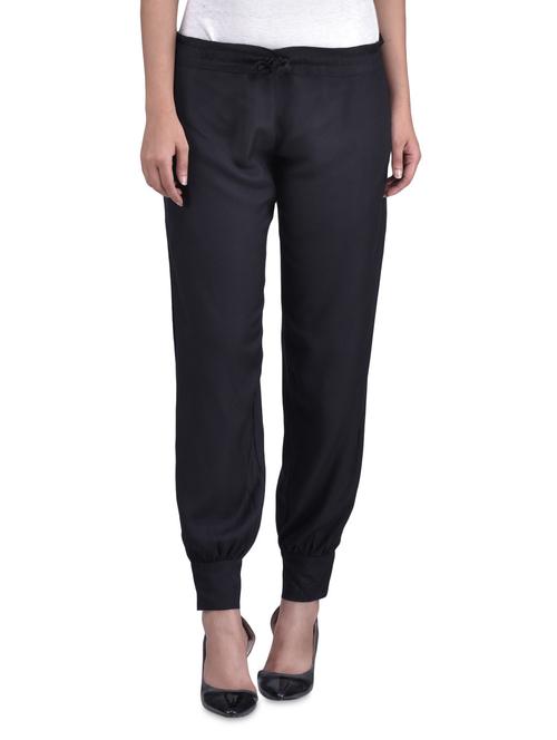 black rayon trouser - 1302760 - Very Small Image - 1