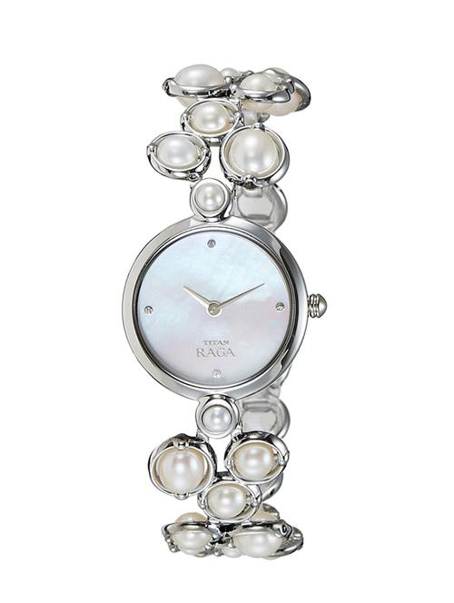 titan analog silver dial women watch - 9971sm01j - 13029208 - Very Small Image - 1