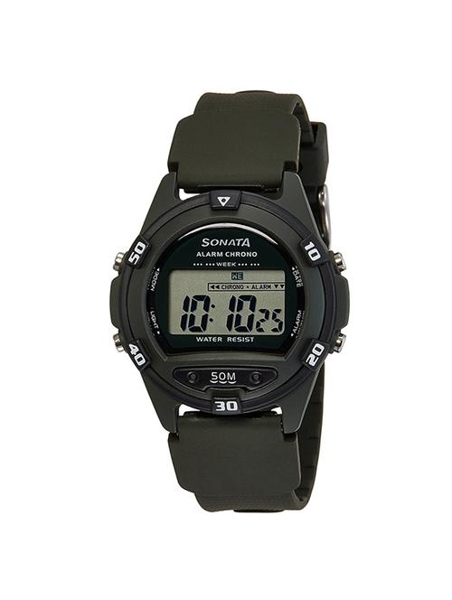 sonata digital grey dial men's watch - 77046pp02 - 13029575 - Very Small Image - 1