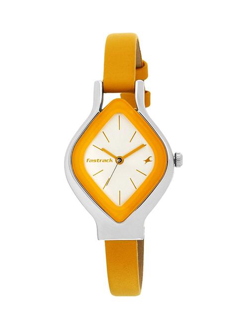 fastrack yellow analogue watch for women - 6109sl01 - 13035728 - Very Small Image - 1