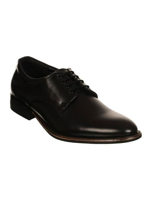black leatherette lace up derby - 13038445 - Very Small Image - 1