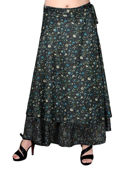 black crepe skirt - 13040427 - Very Small Image - 1