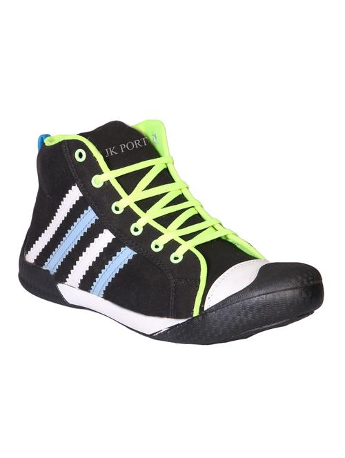 black canvas lace up sneakers - 13042652 - Very Small Image - 1