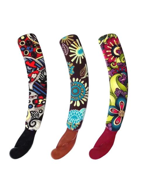 combo of 3 multicolour banana hair clips - 13045349 - Very Small Image - 1