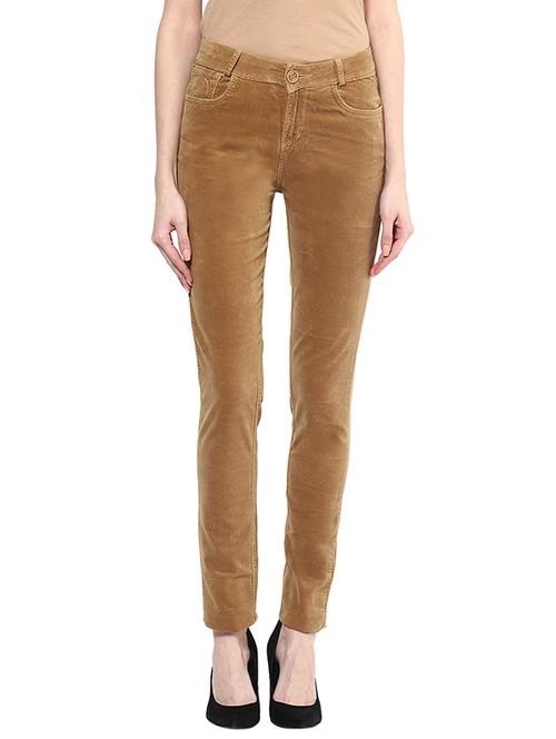 beige cotton trousers - 13045722 - Very Small Image - 1