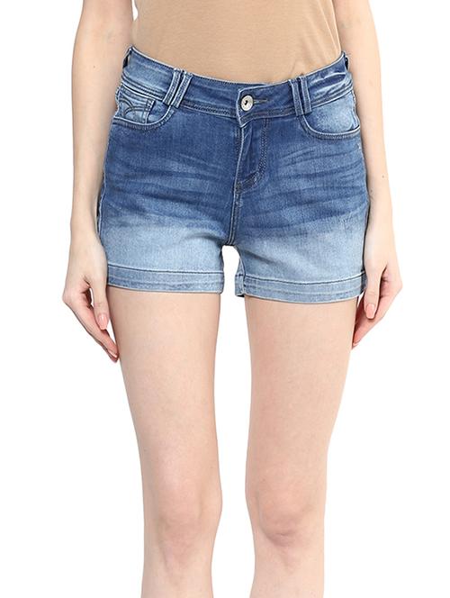 blue denim shorts - 13045727 - Very Small Image - 1