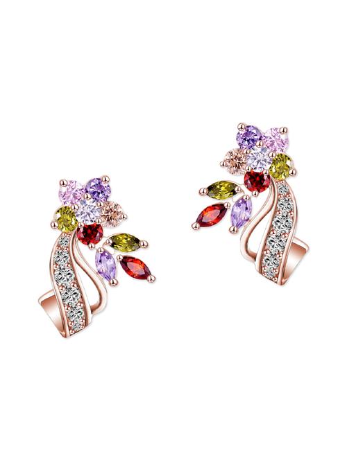 multi colored copper studs earrings - 13048345 - Very Small Image - 1