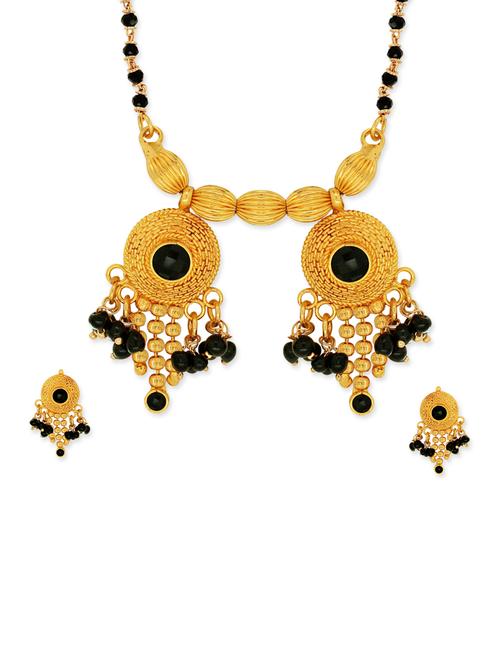 gold brass pendants and earring - 13049693 - Very Small Image - 1