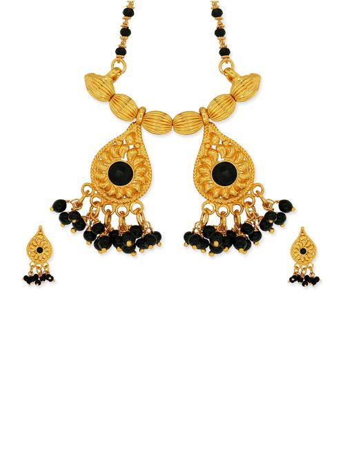 gold brass pendants and earring - 13049695 - Very Small Image - 1