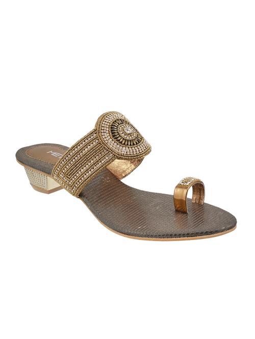 Gold One Toe Sandal - 13050864 - Very Small Image - 1