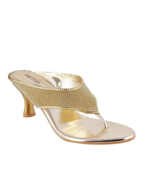 gold sheet sandals - 13050873 - Very Small Image - 1