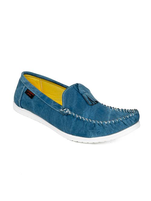 blue denim slip on loafers - 13052592 - Very Small Image - 1