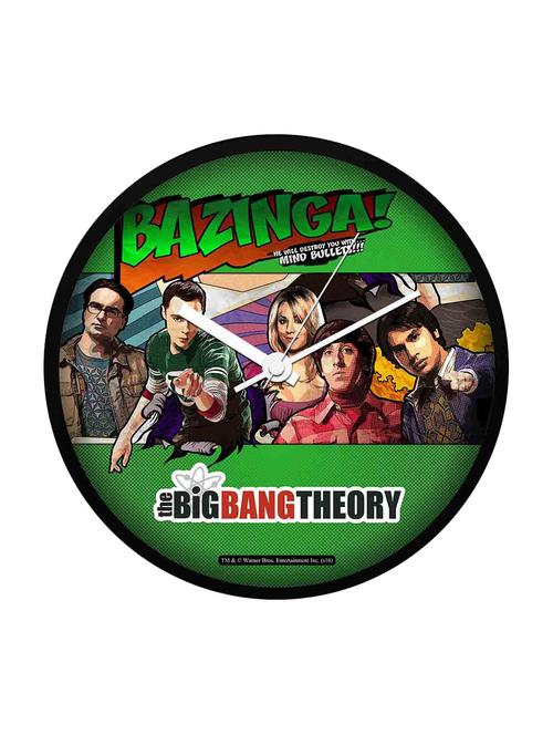 the big bang theory - comic style wall clock  licensed by warner bros, usa - 13052729 - Very Small Image - 1